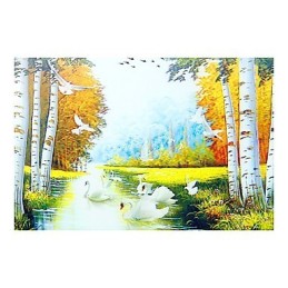 Peinture contemporaine moderne intégrée pour appliques murales à lumière ambiante