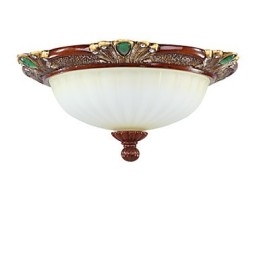 Lampe dôme en résine et verre de type européen 37 x 19 cm, douce et absorbante