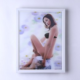 Peinture contemporaine moderne intégrée pour appliques murales à lumière ambiante