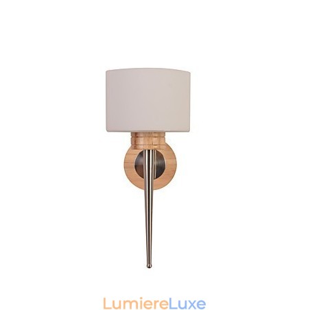 Lampe murale simple, lampe de chevet avec abat-jour en verre et bois massif, idéale pour une chambre, une commode, un salon ou une chambre de bébé. Lampe murale simple, lampe de chevet avec abat-jour en verre et bois massif, idéale pour une chambre, une commode, un salon ou une chambre de bébé.
