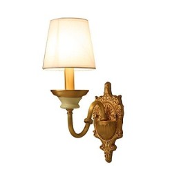 Applique murale simple, traditionnelle et classique en laiton, style mini