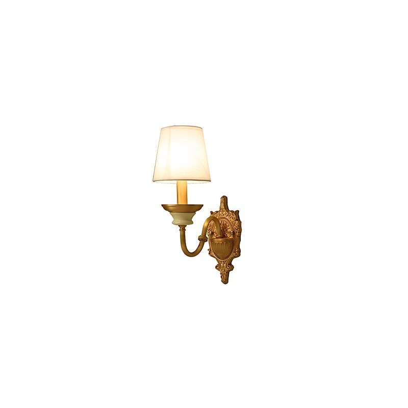 Applique murale simple, traditionnelle et classique en laiton, style mini