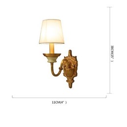 Applique murale simple, traditionnelle et classique en laiton, style mini