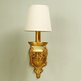 Applique murale simple, traditionnelle et classique en laiton, style mini