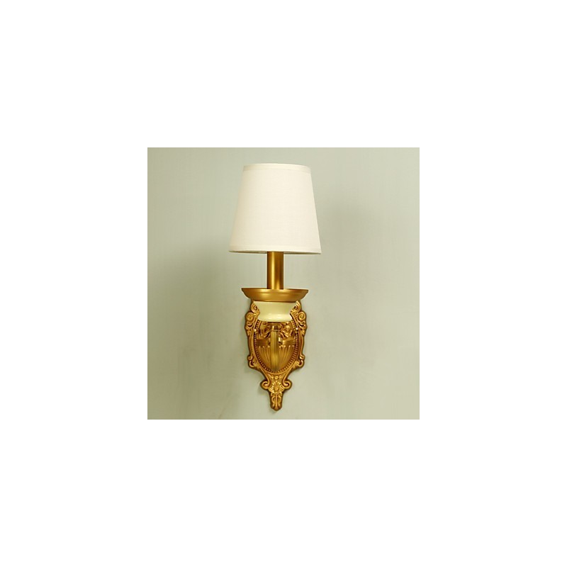 Applique murale simple, traditionnelle et classique en laiton, style mini