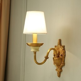 Applique murale simple, traditionnelle et classique en laiton, style mini