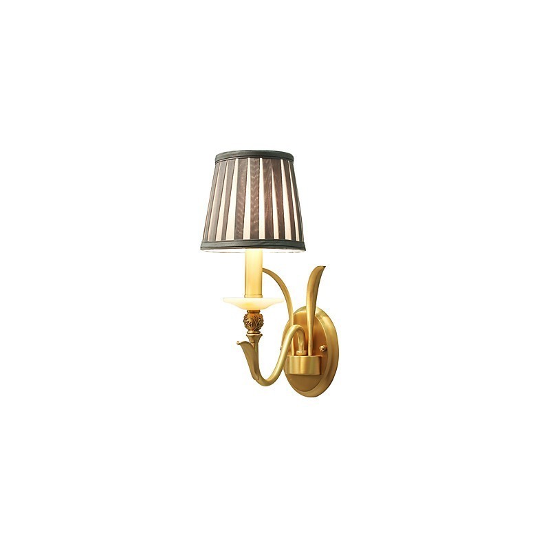 Applique murale simple, traditionnelle et classique en laiton, style mini