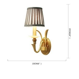 Applique murale simple, traditionnelle et classique en laiton, style mini