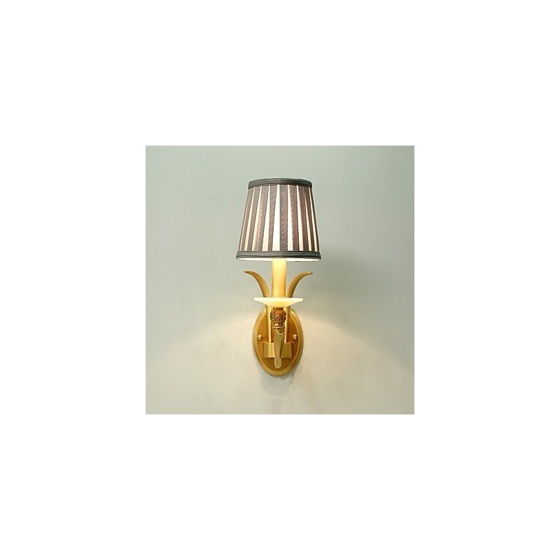 Applique murale simple, traditionnelle et classique en laiton, style mini