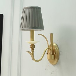 Applique murale simple, traditionnelle et classique en laiton, style mini