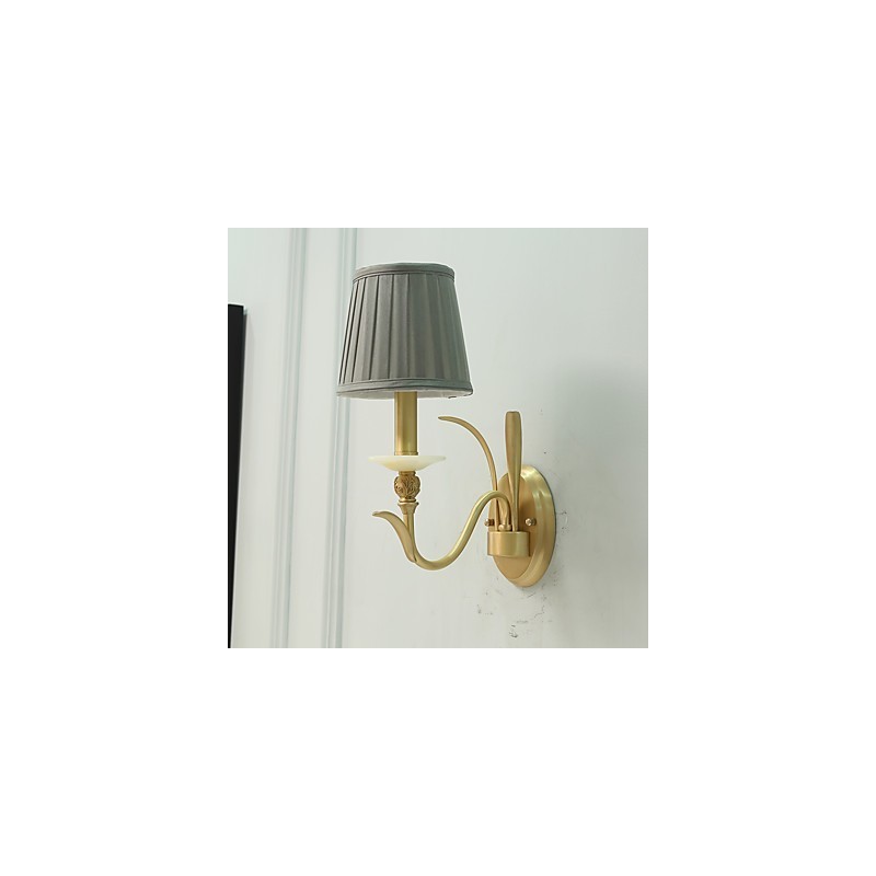 Applique murale simple, traditionnelle et classique en laiton, style mini