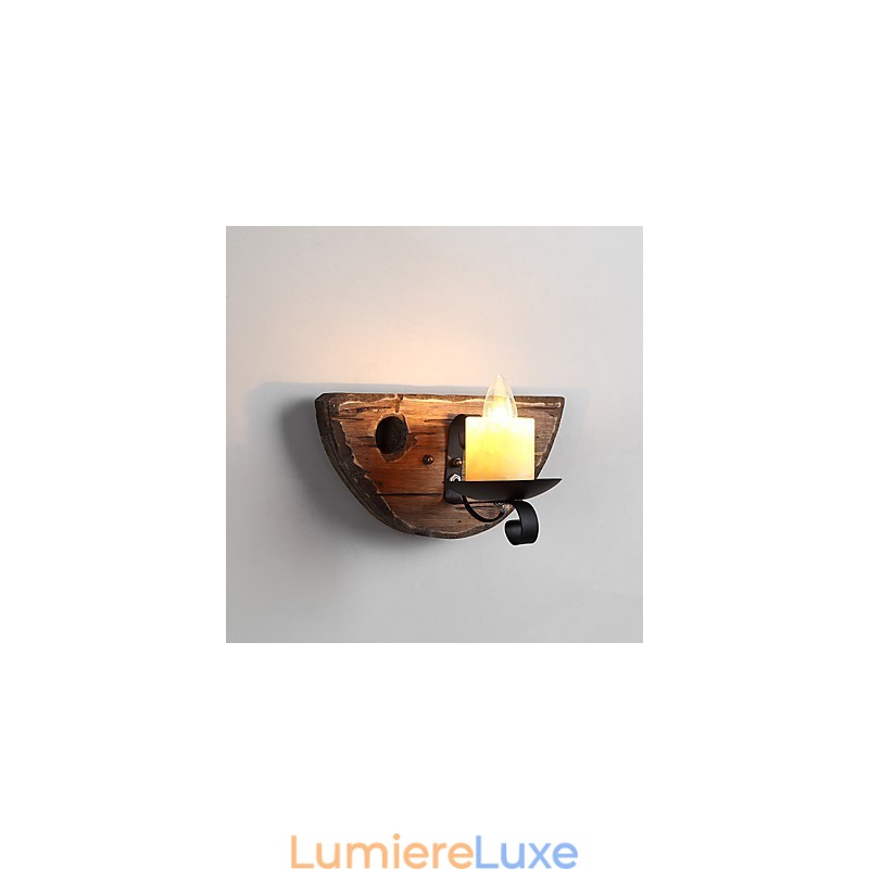 Applique murale style mini style rustique avec peinture de style lodge