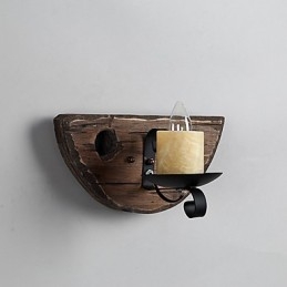 Applique murale style mini style rustique avec peinture de style lodge