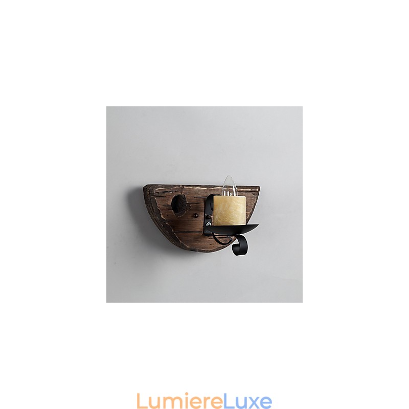 Applique murale style mini style rustique avec peinture de style lodge