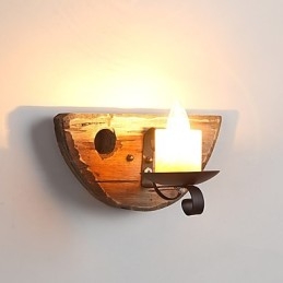 Applique murale style mini style rustique avec peinture de style lodge