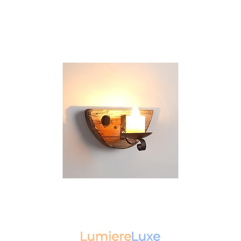Applique murale style mini style rustique avec peinture de style lodge