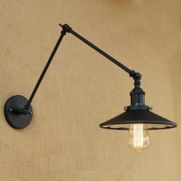 Peinture rétro rustique pour éclairage d'ambiance à bras pivotant, applique murale à bras pivotant