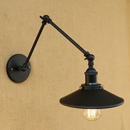Peinture rétro rustique pour éclairage d'ambiance à bras pivotant, applique murale à bras pivotant