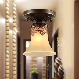 Lustre Suspension Traditionnel Classique Rustique Lodge Vintage Rétro Lanterne Salle à Manger