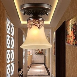 Lustre Suspension Traditionnel Classique Rustique Lodge Vintage Rétro Lanterne Salle à Manger