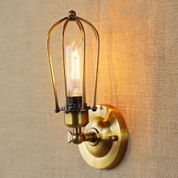 Appliques murales rétro style mini avec éclairage d'ambiance et galvanoplastie