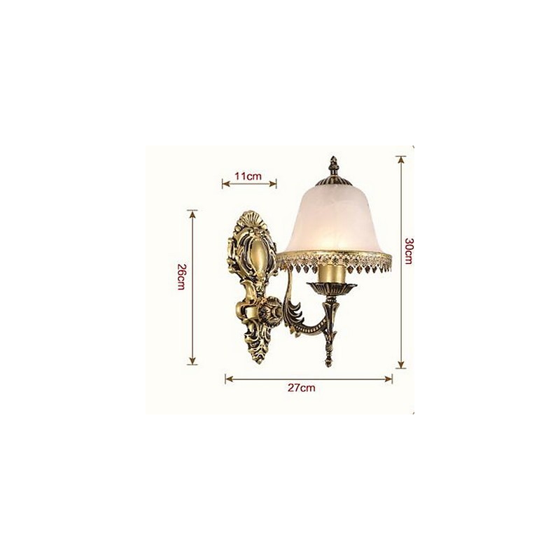 Applique murale vintage galvanisée avec éclairage encastré