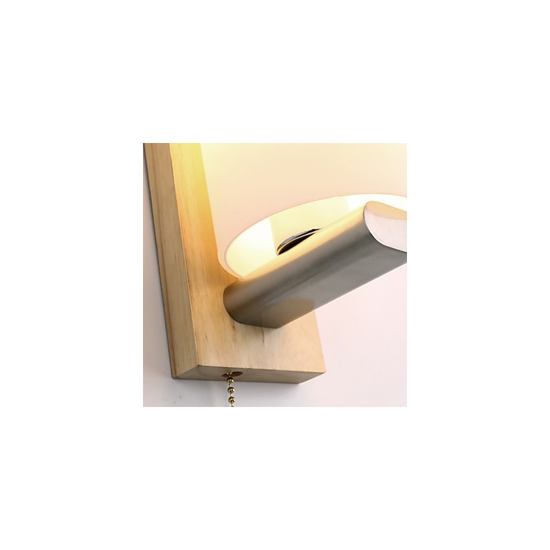 Nouveauté Country pour Mini Style Protection des Yeux Lumière Ambiante Appliques Murales Applique Murale Rondin Bois Chambre Lampe de Chevet