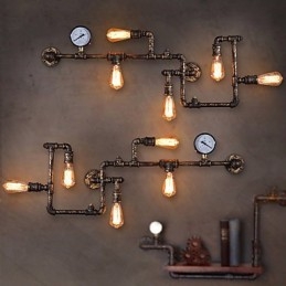 Appliques murales industrielles Loft, appliques murales Edison antiques avec ampoules, applique murale vintage pour éclairage de salon