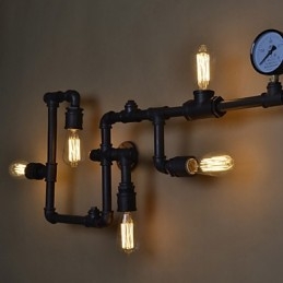 Appliques murales industrielles Loft, appliques murales Edison antiques avec ampoules, applique murale vintage pour éclairage de salon