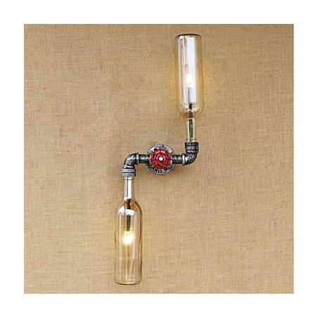 Applique murale rustique en laiton pour éclairage d'ambiance, applique murale ambre Applique murale rustique en laiton pour éclairage d'ambiance, applique murale ambre