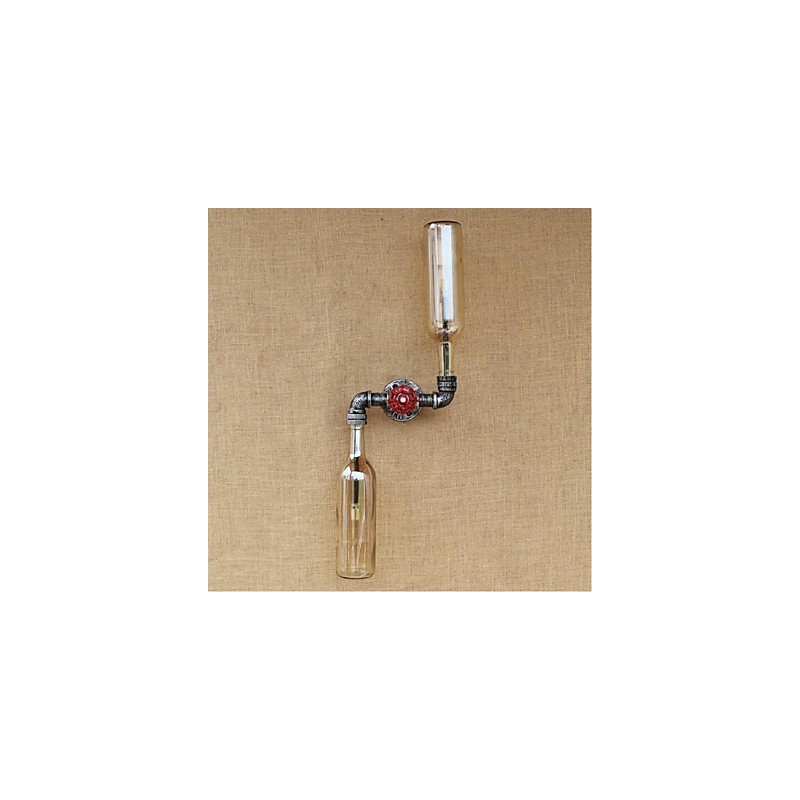 Applique murale rustique en laiton pour éclairage d'ambiance, applique murale ambre