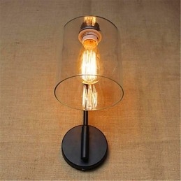 Finition en oxyde noir rustique pour éclairage d'ambiance à bras pivotant
