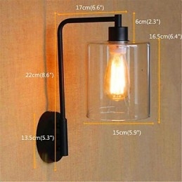 Finition en oxyde noir rustique pour éclairage d'ambiance à bras pivotant