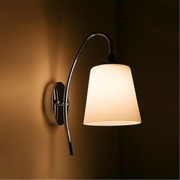 Applique murale moderne et minimaliste en verre pour chambre d'hôtel