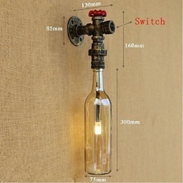 Applique murale Amber Water avec interrupteur