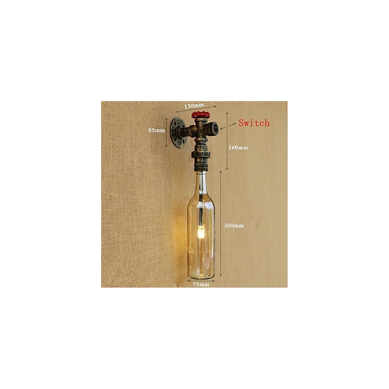 Applique murale Amber Water avec interrupteur