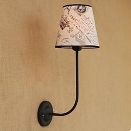 Applique murale moderne et succincte en fer forgé pour bar, restaurant, petit-déjeuner, nostalgique