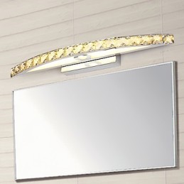 Éclairage mural contemporain en cristal pour salle de bain