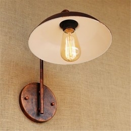 Lampe de chevet en fer simple et créative, style rétro, moderne et populaire, pour chambre à coucher, hôtel