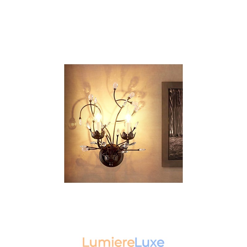 Peinture de style campagnard, classique, rustique et contemporain, pour éclairage en cristal