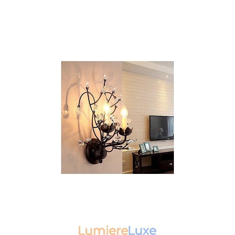 Peinture de style campagnard, classique, rustique et contemporain, pour éclairage en cristal