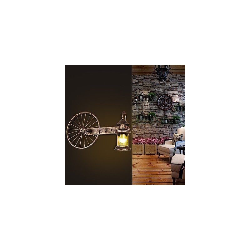 Applique murale style mini style rustique avec peinture de style lodge