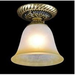 Plafonnier en métal bronze traditionnel classique vintage rétro