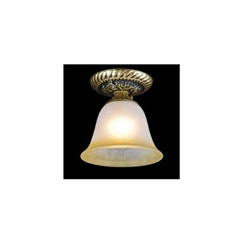 Plafonnier en métal bronze traditionnel classique vintage rétro