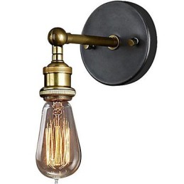 Lampe frontale simple en cuivre pour balcon et couloir du village américain