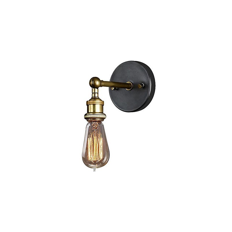 Lampe frontale simple en cuivre pour balcon et couloir du village américain