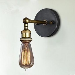 Lampe frontale simple en cuivre pour balcon et couloir du village américain