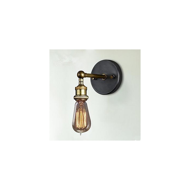 Lampe frontale simple en cuivre pour balcon et couloir du village américain