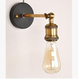 Lampe frontale simple en cuivre pour balcon et couloir du village américain