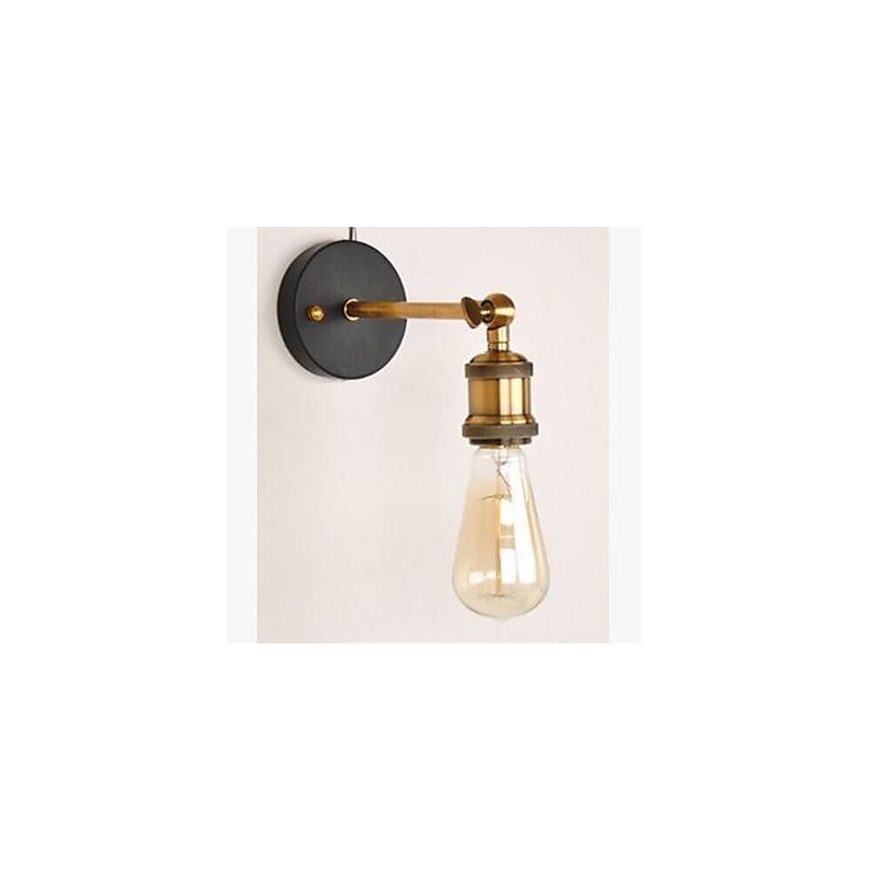 Lampe frontale simple en cuivre pour balcon et couloir du village américain